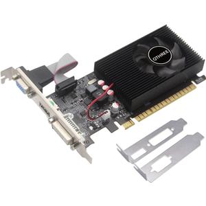 QTHREE NVIDIA GT 730 4GB Graphics Card,DDR3,128-Bits,Video Card for PC,PCI Express x16,DVI-I,HDMI,VGA,Low Profile Computer GPU,DirectX 11,Support 2K