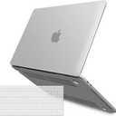 IBENZER Compatible with MacBook Pro 15 Inch Case 2019 2018 2017 2016 A1990 A1707, Plastic Hard Shell Case with Keyboard Cover for Mac Pro 15 Touch Bar, Frost Clear, T15CL+1A
