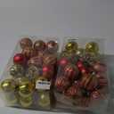 Christmas Ornaments Balls - 30 Pcs 2.4 Inch Shatterproof Plastic Christmas Balls Sets, Red & Gold Small Christmas Tree Balls Hanging Ornaments for Holiday Wreath Party Christmas Tree Decor 2 Pack