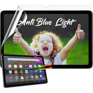 IPROKKO 2 Pack Anti-Blue Light Screen Protector for Fire Max 11 Tablet (11 inch) Anti Glare Screen Film, Fire Max Stylus Pen Compatible