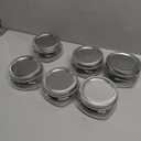 eispap 6Pcs Wide Mouth Mason Jar 8 oz for Pickling with Silver Metal Airtight Lids and Bands, Wide Mouth Glass Canning Jars for for Canning, Preserving, Meal Prep, Overnight Oats, Jam, Jelly (6)