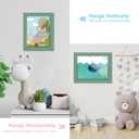 [2-Pack] Kids Art Frames, 8.5x11 Front Opening Kids Artwork Frames Changeable, Olive Green Artwork Display Storage Frame for Wall, Holds 50 Pcs, for 3D Picture, Crafts, Children Drawing, Hanging Art,