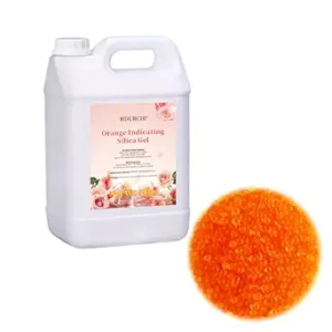 5 LBS Orange Indicating Silica Gel Desiccant Beads,(Industry Standard 3-5 mm) Rechargeable Silica Gel Beads for 3D Filament, Electronic Devices, Camera, Jewelry, Safe(15PCS Organza Bag)
