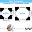 Kiss Core 29 inch Washer Dryer Stacking Kit, Universal Stacking Kit for Washer and Dryer, Adjustable 29"/28"/27"/26"/25"/24" Washer and Dryer Stacking Kit with Ratchet Strap