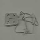 Surge Protector Flat Extension Cord Flat Plug Power Strip, 8 AC Outlets, 3 USB Charger(1 USB C Port) 3-Sided Outlet Extender, 5 Ft, 900 Joules Protection, Office Supplies, Dorm Room Essentials, Grey