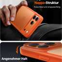 TORRAS for iPhone 17 Pro Case, Beyond Military-Grade Protection, Camera Control Button, DIY Buttons, Translucent Matte Slim Thin Shockproof Hard Back Anti-Scratch case for iPhone 17 Pro, Cosmic Orange