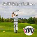 Golf Grip Trainer, Golf Swing Training Aid for Improving Proper Hand Positioning, Golf Training Equipment, Improve Swing Rhythm
