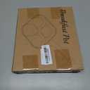 4-in-1 Titanium Nonstick Divided Egg Pan  4-Cup Breakfast Skillet for Eggs, Pancakes & Bacon, PFOA-Free, Induction Compatible, Easy Flip 130 Angle, Fast & Even Heating, Dishwasher Safe (Deepened)