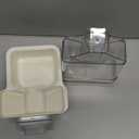 Hanging Automatic Food Dispenser, 27oz Large Capacity Hanging Pet Cage Feeder for Rabbit Bird Chinchilla Hedgehog Guinea Pig Ferret Kitty Puppy (Gray)