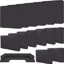 Tounosnt 14 Pcs Outdoor Patio Cushion Covers, Replaceable Waterproof Furniture Covers, Outdoor Non-Slip Covers with Zippers, Couch 3 Sizes, Covers Only, Black