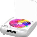 Portable CD Player, THINKYA Bluetooth CD Music Player for Home with Remote Control and LED Screen Display,Built-in Double HiFi Sound Speakers Support AUX&USB Headphone Jack