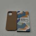 LOVE 3000 Designed for iPhone 12 Case/iPhone 12 Pro Case, Premium Silicone with [Soft Anti-Scratch Microfiber Lining] Shockproof Protective Phone Case for Men Women Girls 6.1", Light Brown