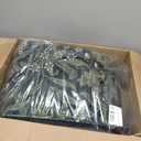 Bavni Floral Dark Green Area Rugs 8x10, Vintage Boho Carpet Machine Washable, Non Slip Soft Low Pile Thin Rug for Bedroom, Living Room, Dining Room, Nursery