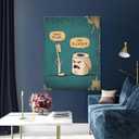 Humor Modern Bathroom Wall Decor 12x16inch I Hate My Jobs Toothbrush And Toilet Paper Wall Art Artwork Funny Cartoon Bath Poster Paintings Cute Restroom Canvas Prints Picture For Kids Lavatory Decor (10L" x 8W")