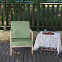 Patio Seat Cushion Covers,Washable Slip Covers Replacement,Waterproof Outdoor Furniture Chair Cushion Pillow Seat Cover for Couch,Garden,Sofa,Sage Green,24"24"4"(4 Covers Only)
