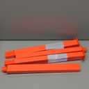 2 Pack Traffic Delineator Post Cones with Weighted Base, Adjustable Orange Safety Cones with Reflective Collars & Plastic Chains, Construction Parking Barrier Cones for Driving Practice Driveway Road