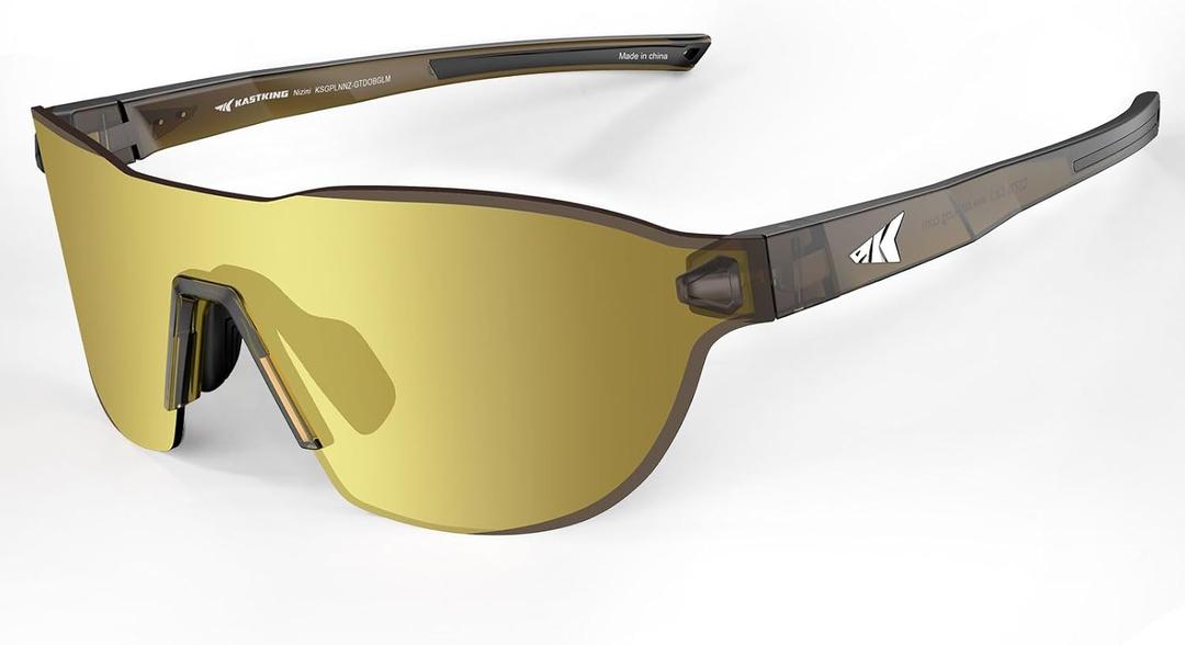 KastKing Nizini Polarized Sports Fishing Sunglasses, With PuriVex Protective Lens Coating, Rimless Wrap Design, Men Women