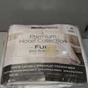 Mueller Ultratemp Full Size Bed Sheets Set, Super Soft 1800, 6 Piece Set, Deep Pocket up to 16", Transfers Heat, Breathes Better, Hypoallergenic, Wrinkle, White