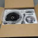 52" Ceiling Fans with Lights, Modern Farmhouse Caged Ceiling Fan with Light and Remote, Reversible Motor, 5 Double Finish Wood Blades, Chandelier Rustic Ceiling Fan for Living Rooms, Bedroom (Black-MD-FS8930)