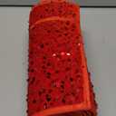 Christmas Red Tree Collar 28" Xmas Tree Collar for Artificial Trees Velvet Fabric Christmas Tree Base Cover with Sequin Christmas Tree Skirt Foldable Tree Ring for Home Decoration Supplies (28.3 Inch)