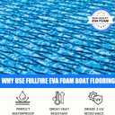 Boat Flooring, EVA Foam Marine Decking for Boat Yacht Kayak RV Stair Floor | Self-adhesive, easy to cut, non-slip, waterproof, UV resistant, easy to clean, EVA foam material
