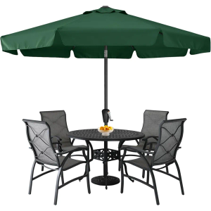 ABCCANOPY Outdoor Market 8 Ribs Umbrella with Tilt & Crank for Patio Pool 10FT