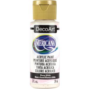 DecoArt Americana Acrylic Paint, 2-Ounce, Warm White (2 Fl Oz (Pack of 1))