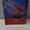 Plum Blossom Building Sets, Flower Pot Set, Compatible with Lego Botanical Collection for Adults, Artificial Bouquet Flower Arrangement, Living Room Home Office Decor, Ideal Gift, 669PCS