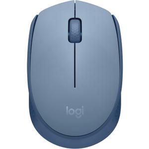 Logitech M170 Wireless Mouse for PC, Mac, Laptop, 2.4 GHz with USB Mini Receiver, Optical Tracking, 12-Months Battery Life, Ambidextrous - Blue Grey