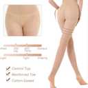 3 x MEME&WEWE 2 Pairs Tights for Women, Sheer Stockings for Women Pantyhose,20D High Waist No Rip Control Top Tight Pantyhose (S)