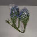 N&T NIETING Babys Breath Artificial Flowers Bulk, 15Pcs Fake Gypsophila Bouquet Flowers Real Touch Faux Babies Breath Arrangement for Wedding Floral Party Home Centerpieces Vase Decoration, Blue