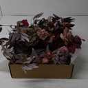 Ling's moment 2PCS Artificial Floral Swags Centerpieces Burgundy Wedding Flower Greenery Arrangements for Sweetheart/Head Table Decor Car Wall Window Arch Garden Decor Burgundy & Dusty Rose Maroon