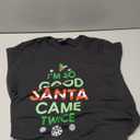 Womens Santa Came Twice Christmas Funny Sexy Naughty Claus T-Shirt XL