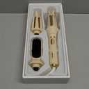 3-in-1 Automatic Curling Iron & Straightener, Beach Wave Curling Wand, 1" & 1.25" Ceramic Barrels with Keratin & 500M Ions, Dual Voltage, Lightweight and Portable Rotating Curler