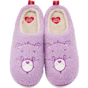 YUNGPRIME Care Bears House Slippers Cozy Slip on Fluffy Scuff Shoes for women and men (Purple)