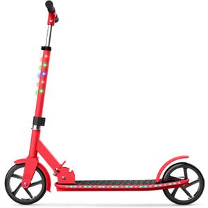 Jetson Jupiter Jumbo 2-Wheel Kick Scooter, Sturdy Wide Deck, Height Adjustable Handlebar, Rear Brake, Easy-Folding Mechanism, 8 inch wheels