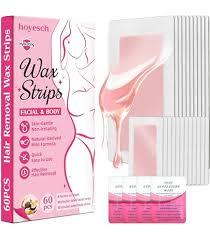 60Pc Wax Strips Including 4 Oil Wipes