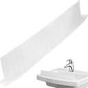 Silicone Sink Splatter Guard, Detachable Kitchen Sink Baffle Board, Splash Protector for Home Kitchen