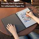 CoBak Case for Remarkable Paper Pro Color Tablet 11.8" 2024 Released- Smart Auto Sleep/Wake Folio Lightweight Protective Cover with Built-in Pen Holder and Nibs Holder (Black)