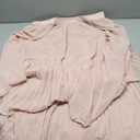 ZESICA Women's 2026 Long Sleeve Crew Neck Ruffle Tiered Layered Chiffon Flowy Swing Long Midi Dress (X-Large, Pink)