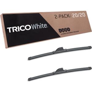 TRICO White 20" + 20" Extreme Weather Premium Winter Automotive Replacement Windshield Wiper Blades (Set of 2), Passenger and Driver Side All-Weather Beam Wiper Blades for Select Vehicle Models (20" + 20" Pair Pack)