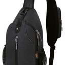 WATERFLY Crossbody Sling Backpack Sling Bag Travel Hiking Chest Bag Daypack