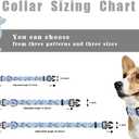 2 x Dog Collar for Small Dogs,Dog Collar with QR Code Name Tag,Soft Polyester Material, Adjustable Pet ID Tag Collar (Blue Wave, Small)