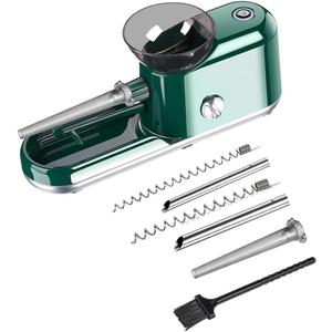 Electric Cigarette Rolling Machine Automatic Roller Maker Portable Household Auto Cigarette Injector Machine 3 in 1 for King/Regular Slim 100s Size Cigarettes Pre Roll Cones (Green)