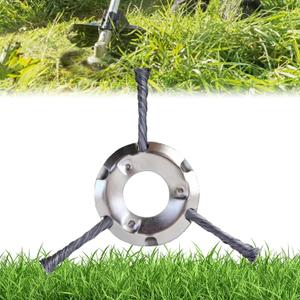 Wire Weed Trimmer Head, Universal Steel Wire Trimmer Head Twisted Steel Wire, and Durable, Steel Wire Trimmer Head for Removing Lawns, Terraces, Etc. (200MM-3blades-25.4MM)