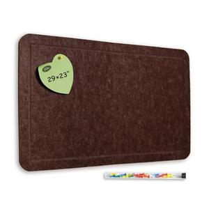 Feltor Cork Board Alternative, 29"x23" Felt Picture Board, Contains 1 Box of 20 Push Pins (Random Color), Better Home Wall Decoration Than Paper Bulletin Board Roll - Cola