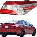 marddpair RH Passenger Side Outer Tail Light Replacement for Toyota Camry 2018-2020 Right Tail Lamp 8155006720 TO2805134