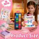 Watercolor Workbook - Coloring Book Beginner Friendly Painting Kit, Watercolor Workbooks for Adults with 24 Colors Paint, Exploration Gift for Adults Teens (Animals)
