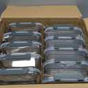 KOMUEE 10 Packs 30 oz Glass Meal Prep Containers,Glass Food Storage Containers with Lids,Airtight Lunch Bento Boxes,Microwave,Freezer and Dishwasher,Gray