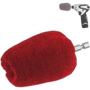 3" Pro Tapered Buffing Ball - Hex Shank - Turn Power Drill into High-Speed Polisher Buffer